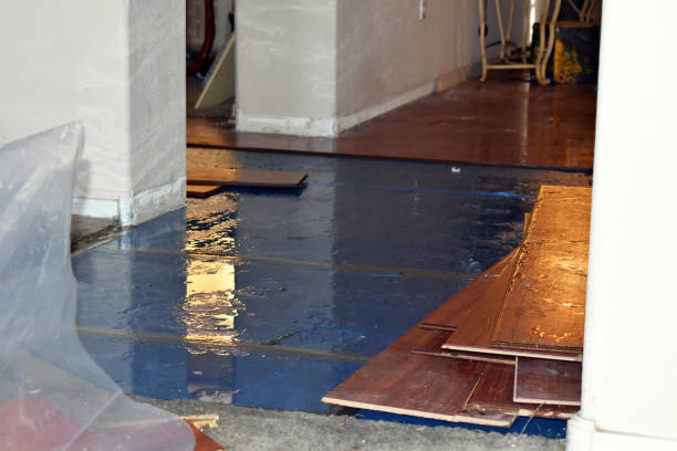 Professional Flood Damage Restoration technician working in Pinopolis, SC